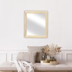 Homeroots - 20" Natural Solid Wood Accent Mirror - Image 9