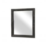Homeroots - 20" Black Solid Wood Accent Mirror - Image 4