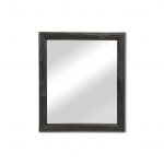 Homeroots - 20" Black Solid Wood Accent Mirror - Image 6