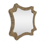 Homeroots - 38" Brown Abstract Floating Rope Framed Accent Mirror - Image 3