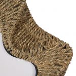 Homeroots - 38" Brown Abstract Floating Rope Framed Accent Mirror - Image 4