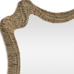 Homeroots - 38" Brown Abstract Floating Rope Framed Accent Mirror - Image 5