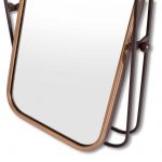 Homeroots - 28" Black And Gold Metal Tilting Accent Mirror - Image 7