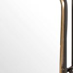 Homeroots - 28" Black And Gold Metal Tilting Accent Mirror - Image 9