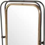 Homeroots - 28" Black And Gold Metal Tilting Accent Mirror - Image 5