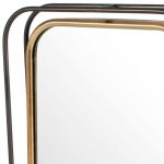 Homeroots - 28" Black And Gold Metal Tilting Accent Mirror - Image 6