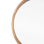 Homeroots - 30" Bronze Round Metal Framed Accent Mirror - Image 5