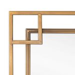 Homeroots - 22" Gold Metal Square Accent Mirror - Image 7