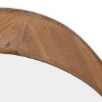 Homeroots - 32" Brown Abstract Wood Framed Accent Mirror - Image 5