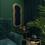 Homeroots - 48" Gold Wood Abstract Accent Mirror - Image 8