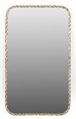 Homeroots - 48" Brass Iron Framed Accent Mirror