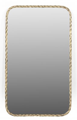 Homeroots - 48" Brass Iron Framed Accent Mirror