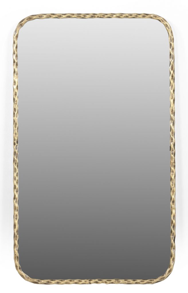 Homeroots - 48" Brass Iron Framed Accent Mirror