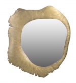 Homeroots - 40" Brass Abstract Iron Framed Accent Mirror