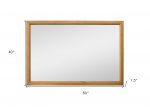 Homeroots - 40" Natural Solid Wood Framed Mounted Accent Mirror - Image 9