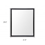 Homeroots - 26" Black Framed Bathroom Vanity Mirror - Image 5