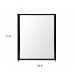 Homeroots - 32" Black Framed Bathroom Vanity Mirror - Image 4