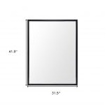 Homeroots - 42" Black Framed Bathroom Vanity Mirror - Image 5