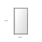 Homeroots - 42" Gray Framed Bathroom Vanity Mirror - Image 4