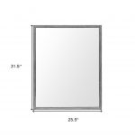 Homeroots - 32" Gray Framed Bathroom Vanity Mirror - Image 5