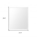 Homeroots - 26" White Framed Bathroom Vanity Mirror - Image 5