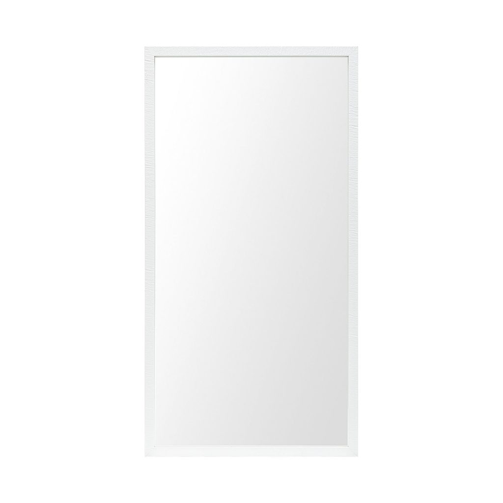 Homeroots - 42" White Framed Bathroom Vanity Mirror
