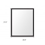 Homeroots - 32" Espresso Framed Bathroom Vanity Mirror - Image 5