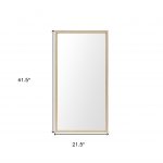 Homeroots - 42" Tan Framed Bathroom Vanity Mirror - Image 5