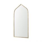 Homeroots - 48" Gold Metal Arch Framed Accent Mirror - Image 2