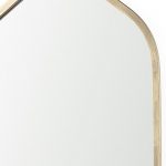 Homeroots - 48" Gold Metal Arch Framed Accent Mirror - Image 3