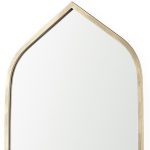 Homeroots - 48" Gold Metal Arch Framed Accent Mirror - Image 4
