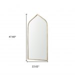 Homeroots - 48" Gold Metal Arch Framed Accent Mirror - Image 5