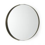 Homeroots - 24" Gold Metal Round Framed Accent Mirror - Image 2