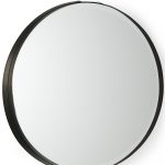 Homeroots - 24" Black Metal Round Framed Accent Mirror - Image 4