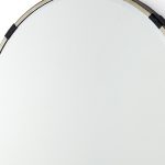 Homeroots - 24" Gold And Black Metal Round Framed Accent Mirror - Image 2