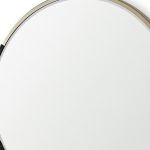 Homeroots - 29" Gold And Black Metal Round Framed Accent Mirror - Image 3