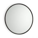 Homeroots - 36" Black Metal Round Framed Accent Mirror - Image 3