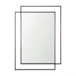 Homeroots - 43" Gray Metal Double Frame Accent Mirror - Image 2