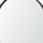 Homeroots - 38" Gunmetal Metal Round And Rectangle Framed Accent Mirror - Image 3