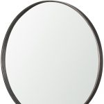 Homeroots - 38" Gunmetal Metal Round And Rectangle Framed Accent Mirror - Image 4
