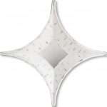 Homeroots - 17" White Distressed Solid Wood Novelty Star Framed Accent Mirror - Image 2