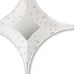 Homeroots - 17" White Distressed Solid Wood Novelty Star Framed Accent Mirror - Image 3