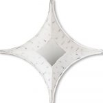 Homeroots - 17" White Distressed Solid Wood Novelty Star Framed Accent Mirror - Image 4