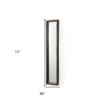 Homeroots - 12" Brown Solid Wood Framed Accent Mirror - Image 4