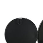 Homeroots - Set Of Eight Black Metal Round Cojoined Accent Mirrors - Image 8