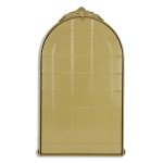 Homeroots - 34" Gold Metal Arch Accent Mirror - Image 4