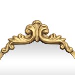 Homeroots - 65" Gold Metal Arch Full Length Hanging Mirror - Image 6