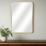 Homeroots - 30" Gold Metal Accent Mirror - Image 2