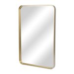 Homeroots - 30" Gold Metal Accent Mirror - Image 4