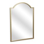 Homeroots - 32" Gold Metal Beaded Arch Accent Mirror - Image 3